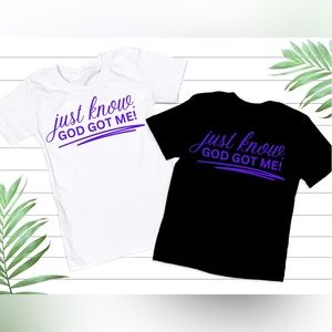 A comfortable yet inspiring T-Shirt using unisex Gildan brand shirt and vinyl.